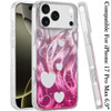 Mood Series MagSafe Hybrid Case for iPhone 17 Pro Max - Wave Hearts