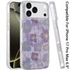 Mood Series MagSafe Hybrid Case for iPhone 17 Pro Max - Blue Purple Flower