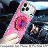 Circular Series Hybrid Case with Rotating Ring Stand for iPhone 17 Pro Max - Starfish