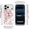Circular Series Hybrid Case with Rotating Ring Stand for iPhone 17 Pro Max - Floral