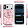 Circular Series Hybrid Case with Rotating Ring Stand for iPhone 17 Pro Max - Daisy