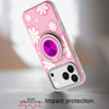 Circular Series Hybrid Case with Rotating Ring Stand for iPhone 17 Pro Max - Daisy Pink