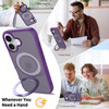 Shade Series MagSafe Hybrid Case with Ring Stand for iPhone 16 - Purple