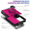 Military Grade All-In-One Ring Stand Card Case for iPhone 17 Pro Max - Hot Pink