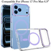 Crystal Clear Transparency MagSafe Case for iPhone 17 Pro Max - Purple