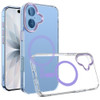Crystal Clear Transparency MagSafe Case for iPhone 17 - Purple