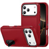 Military Grade TUFF Hybrid Armor Case with Kickstand for iPhone 17 Pro Max - Red
