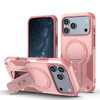 Military Grade HD Armor MagSafe Case with Kickstand for iPhone 17 Pro - Pink