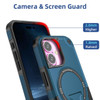 Military Grade HD Armor MagSafe Case with Kickstand for iPhone 17 - Blue