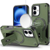 Military Grade HD Armor MagSafe Case with Kickstand for iPhone 17 - Green