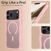 Shade Series Curly Wave Grip Hybrid Case with MagSafe for iPhone 17 Pro Max - Pink