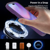 Shade Series Curly Wave Grip Hybrid Case with MagSafe for iPhone 17 Pro Max - Purple