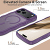 Shade Series Curly Wave Grip Hybrid Case with MagSafe for iPhone 17 Pro Max - Purple