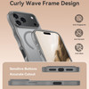 Shade Series Curly Wave Grip Hybrid Case with MagSafe for iPhone 17 Pro - Grey