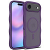 Shade Series Curly Wave Grip Hybrid Case with MagSafe for iPhone Air - Purple