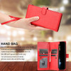 Leather Wallet Case with Zipper Pocket for iPhone Air - Red
