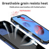 Military Grade Hybrid Case with Ring Grip and Camera Lens Protector for iPhone 17 Pro Max - Blue