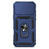 Military Grade Hybrid Case with Ring Grip and Camera Lens Protector for iPhone 17 Pro - Blue