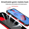 Military Grade Hybrid Case with Ring Grip and Camera Lens Protector for iPhone 17 Pro - Red