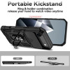 Military Grade Hybrid Case with Ring Grip and Camera Lens Protector for iPhone Air - Black