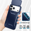 Combat Tough Series Hybrid Case with Camera Lens Cover for iPhone 17 Pro Max - Blue