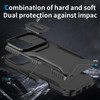 Combat Tough Series Hybrid Case with Camera Lens Cover for iPhone 17 - Black