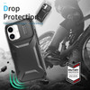 Combat Tough Series Hybrid Case with Camera Lens Cover for iPhone 17 - Black