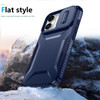 Combat Tough Series Hybrid Case with Camera Lens Cover for iPhone 17 - Blue