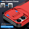 Combat Tough Series Hybrid Case with Camera Lens Cover for iPhone 17 - Red