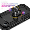 Military Grade Hybrid Case with Ring Grip for iPhone Air - Black
