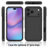 Military Grade TUFF Hybrid Armor Case for iPhone 17 Pro Max - Black