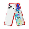 Transparent Protective Bumper Case for iPhone 17 Pro Max - Red