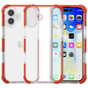 Transparent Protective Bumper Case for iPhone 17 - Red