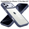 Optical Grade Acrylic Transparent Case for iPhone 17 Pro Max - Blue
