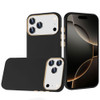 Soft Touch Dual-Layer Hybrid Case for iPhone 17 Pro Max - Black