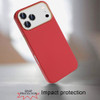 Soft Touch Dual-Layer Hybrid Case for iPhone 17 Pro - Red