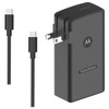 Motorola TurboPower Traveler 5000mAh Portable Charger with Folding AC Blades and USB-C Cable