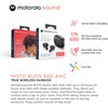 Motorola Sound Moto Buds 500 ANC True Wireless Bluetooth Earbuds - Black