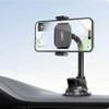A2C 2-IN-1 Gooseneck Arm Windshield and Dashboard Car Mount Phone Holder - Black