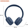JBL Tune 520BT Bluetooth Wireless On-Ear Headphones - Blue