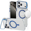 InFrame Series MagSafe Crystal Case with Camera Ring Stand for iPhone 17 Pro Max - Blue