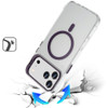 InFrame Series MagSafe Crystal Case with Camera Ring Stand for iPhone 17 Pro Max - Purple
