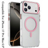 InFrame Series MagSafe Crystal Case with Camera Ring Stand for iPhone 17 Pro Max - Pink