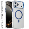 InFrame Series MagSafe Crystal Case with Camera Ring Stand for iPhone 17 Pro - Blue