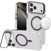 InFrame Series MagSafe Crystal Case with Camera Ring Stand for iPhone 17 Pro - Purple