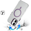 InFrame Series MagSafe Crystal Case with Camera Ring Stand for iPhone 17 - Purple
