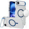 InFrame Series MagSafe Crystal Case with Camera Ring Stand for iPhone Air - Blue