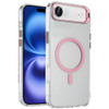 InFrame Series MagSafe Crystal Case with Camera Ring Stand for iPhone Air - Pink