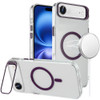 InFrame Series MagSafe Crystal Case with Camera Ring Stand for iPhone Air - Purple