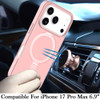 Shade Series MagSafe Case with Ring Holder Kickstand for iPhone 17 Pro Max - Pink